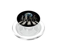 Funny Four Alien Species UFO Disclosure Cosmic Space Walk PopSockets PopGrip for MagSafe