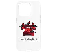 Funny Four Calling Birds Funny Twelve Days Of Christmas Case for iPhone 15 Pro