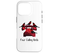 Funny Four Calling Birds Funny Twelve Days Of Christmas Case for iPhone 16 Pro