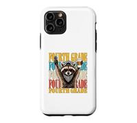 Funny Fourth Grade Teacher Feral Raccoon Back to School Case for iPhone 11 Pro