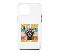 Funny Fourth Grade Teacher Feral Raccoon Back to School Case for iPhone 12 Pro Max