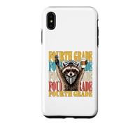 Funny Fourth Grade Teacher Feral Raccoon Back to School Case for iPhone XS Max