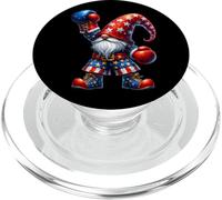 Funny Fourth Of July Boxing Gnome Graphic For Boxing Lovers PopSockets PopGrip for MagSafe