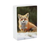Funny Fox Cigarette Case, Portable Cigarette Holder | Waterproof Cigarette Dispensers for Business, Large Capacity Cigarette Storage Box for Outdoor, Smoking Accessories