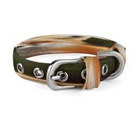 Funny Fox Dog Collar Adjustable Pet Collar Stainless Steel D-Ring Collar Oxford Cloth Cat Collar Strap with Metal Buckle for Small Medium Dog