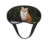 Funny Fox Print Sleep Mask, Eye Sleeping Mask for Women and Men for Total Darkness, Reduces Puffy Eye Mask