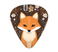Funny Fox Prints Guitar Picks - 12-Piece Set with 3 Different Thicknesses, Suitable for Electric and Acoustic Guitars