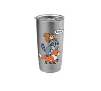 Funny Fox Raccoon Squirrel Stack Cute Forest Animals Stainless Steel Insulated Tumbler