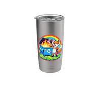 Funny Fox Rainbow Dumpster Fire Stainless Steel Insulated Tumbler
