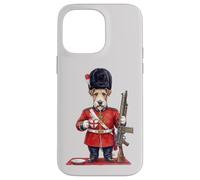 Funny Fox Terrier Dog London King's Guard England Flag Case for iPhone 14 Pro Max
