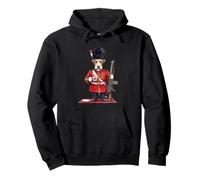 Funny Fox Terrier Dog London King's Guard England Flag Pullover Hoodie