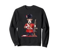 Funny Fox Terrier Dog London King's Guard England Flag Sweatshirt