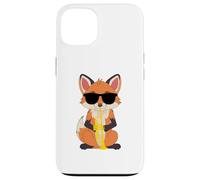 Funny Fox Wearing Sunglasses Playing Trumpet Case for iPhone 13