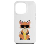 Funny Fox Wearing Sunglasses Playing Trumpet Case for iPhone 13 Pro