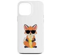 Funny Fox Wearing Sunglasses Playing Trumpet Case for iPhone 13 Pro Max