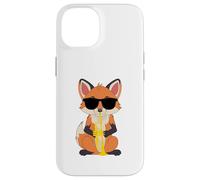 Funny Fox Wearing Sunglasses Playing Trumpet Case for iPhone 14