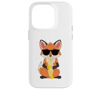 Funny Fox Wearing Sunglasses Playing Trumpet Case for iPhone 14 Pro