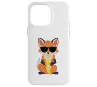 Funny Fox Wearing Sunglasses Playing Trumpet Case for iPhone 14 Pro Max