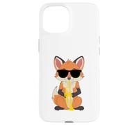 Funny Fox Wearing Sunglasses Playing Trumpet Case for iPhone 15