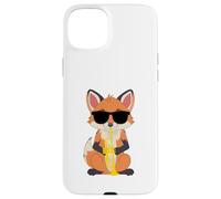Funny Fox Wearing Sunglasses Playing Trumpet Case for iPhone 15 Plus