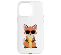 Funny Fox Wearing Sunglasses Playing Trumpet Case for iPhone 15 Pro Max