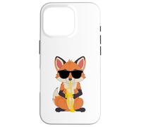 Funny Fox Wearing Sunglasses Playing Trumpet Case for iPhone 16 Pro