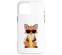 Funny Fox Wearing Sunglasses Playing Trumpet Case for iPhone 16 Pro Max