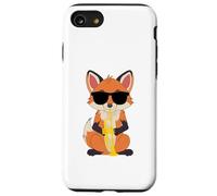 Funny Fox Wearing Sunglasses Playing Trumpet Case for iPhone SE (2020) / 7/8