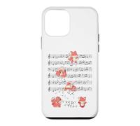 Funny fox yoga music Playing with Notes Case for iPhone 12 mini