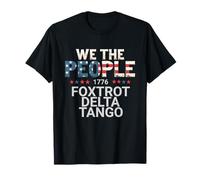 Funny Foxtrot Delta Tango, USA Flag, America, Patriotic T-Shirt