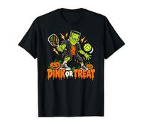 Funny Frankenstein Pickleball Player Halloween Dink or Treat Value Graphic T-Shirt