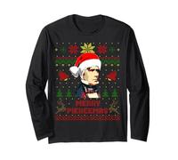 Funny Franklin President Pierce Christmas Parody Holiday Long Sleeve T-Shirt