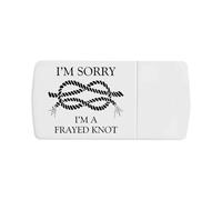 'Funny Frayed Knot' Pill Box with Tablet Splitter (PI00034220)