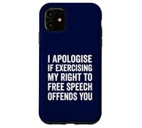 Funny Free Speech First Amendment Rights Freedom Right Case for iPhone 11