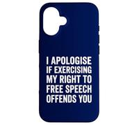 Funny Free Speech First Amendment Rights Freedom Right Case for iPhone 16