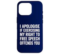 Funny Free Speech First Amendment Rights Freedom Right Case for iPhone 16 Pro