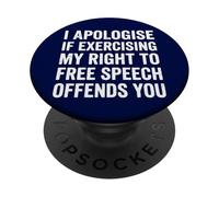 Funny Free Speech First Amendment Rights Freedom Right PopSockets Adhesive PopGrip