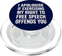 Funny Free Speech First Amendment Rights Freedom Right PopSockets PopGrip for MagSafe