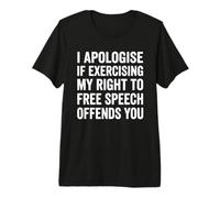 Funny Free Speech First Amendment Rights Freedom Right Premium T-Shirt