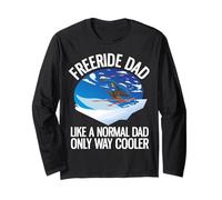Funny Freeriding Alpine Skiing Freeride Dad Long Sleeve T-Shirt