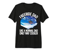 Funny Freeriding Alpine Skiing Freeride Dad Premium T-Shirt