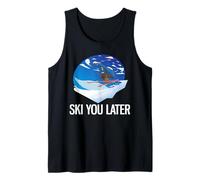 Funny Freeriding Alpine Skiing Ski You Later Tank Top