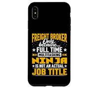 Funny Freight Broker Customs Broker C&F Agent Job Title Case for iPhone XS Max