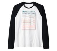 Funny Freight Broker Logistics Raglan Baseball Tee