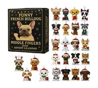Funny French Bulldog Advent Calendars 2025 - Dog Advent Calendars 2025 In Holiday Hats & Sweaters, 24 Festive Dog Breeds Daily Surprise, 24 Days Christmas Countdown Calendar Gift For Dogs Lovers