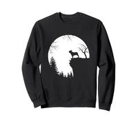Funny French Bulldog And Moon Halloween Dog Lover Costume Sweatshirt