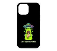 Funny French Bulldog Cowboy UFO Alien Abduction Case for iPhone 12 Pro Max