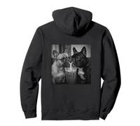 Funny French Bulldog Drinking Iced Coffee Funny Meme Pullover Hoodie