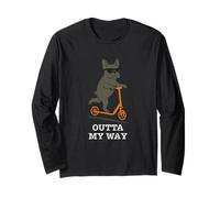 Funny French Bulldog Outta My Way Cool Dog Long Sleeve T-Shirt