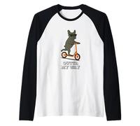 Funny French Bulldog Outta My Way Cool Dog Raglan Baseball Tee